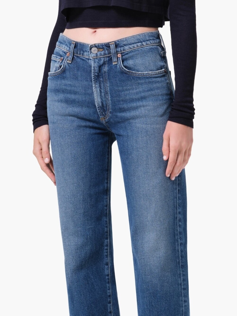 AGOLDE Nico High Rise Slim Skinny Jeans Blue Size 29
